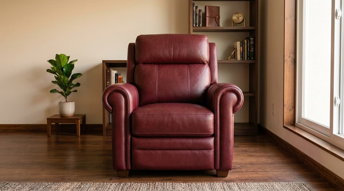 Professional electric recliner repair technician diagnosing a motor and wiring fault in a Delhi home — FurniRevive