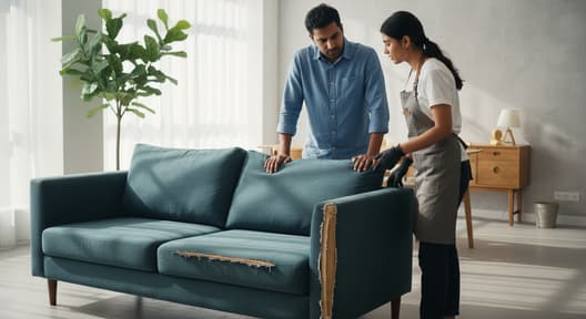 sofa repair vs upholstery comparison Delhi NCR 2026