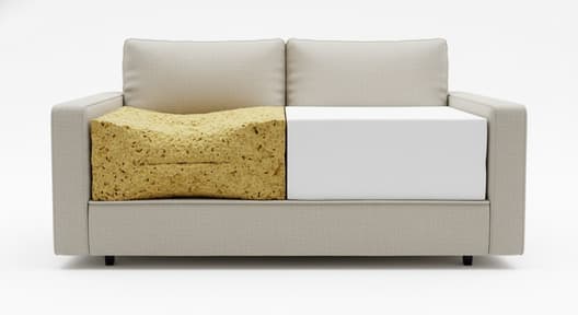 best sofa foam types for hot and humid Delhi climate