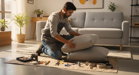 sofa repair cost breakdown and pricing in Delhi NCR