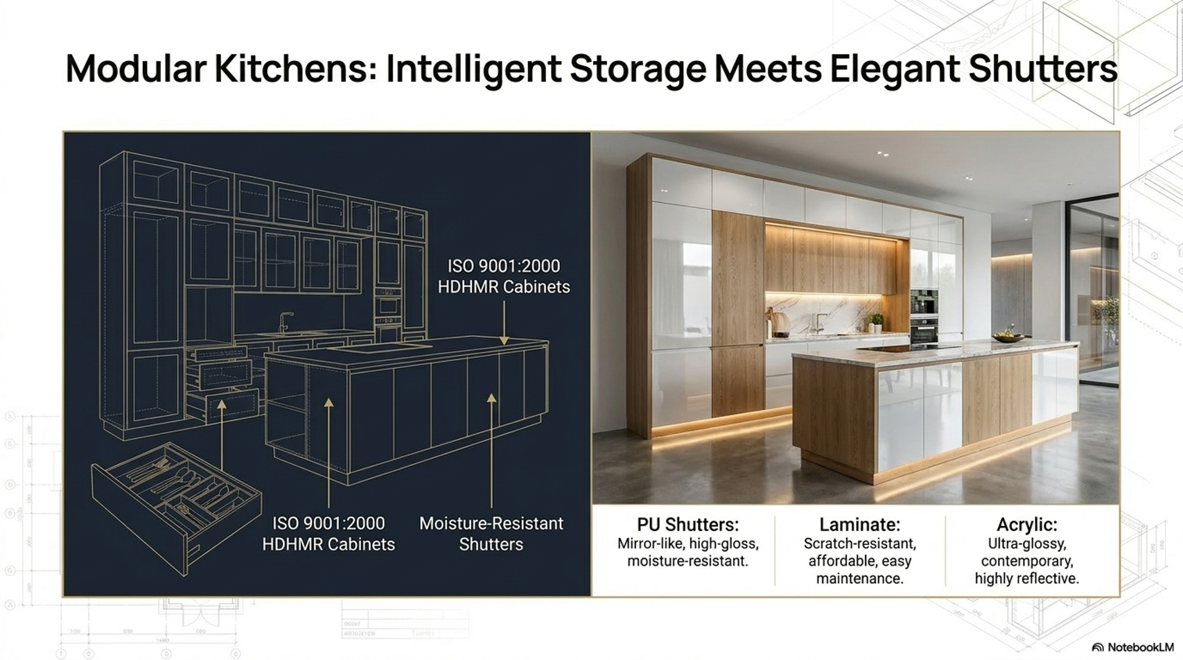 Modular Kitchens: Intelligent Storage Meets Elegant Shutters