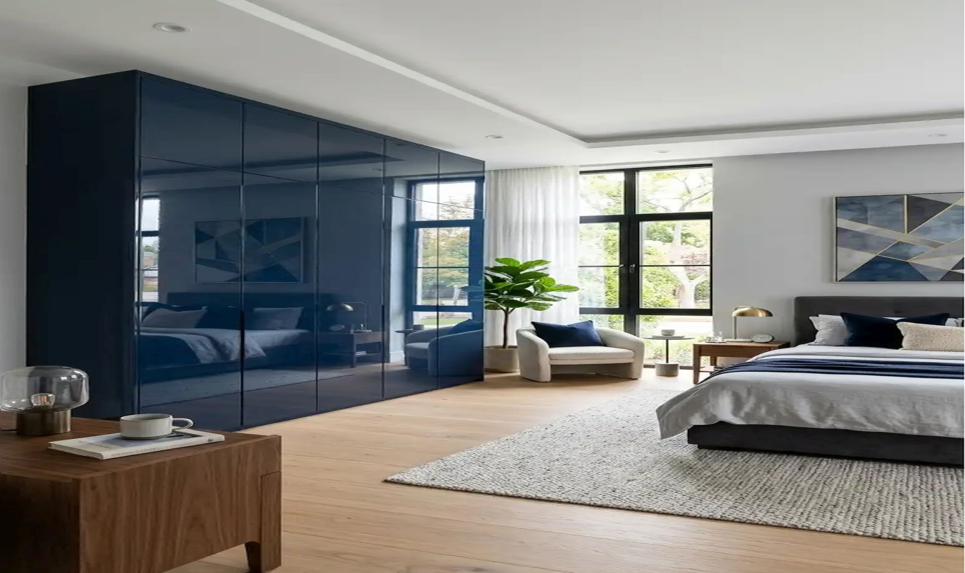 PU Shutters Wardrobe design 6
