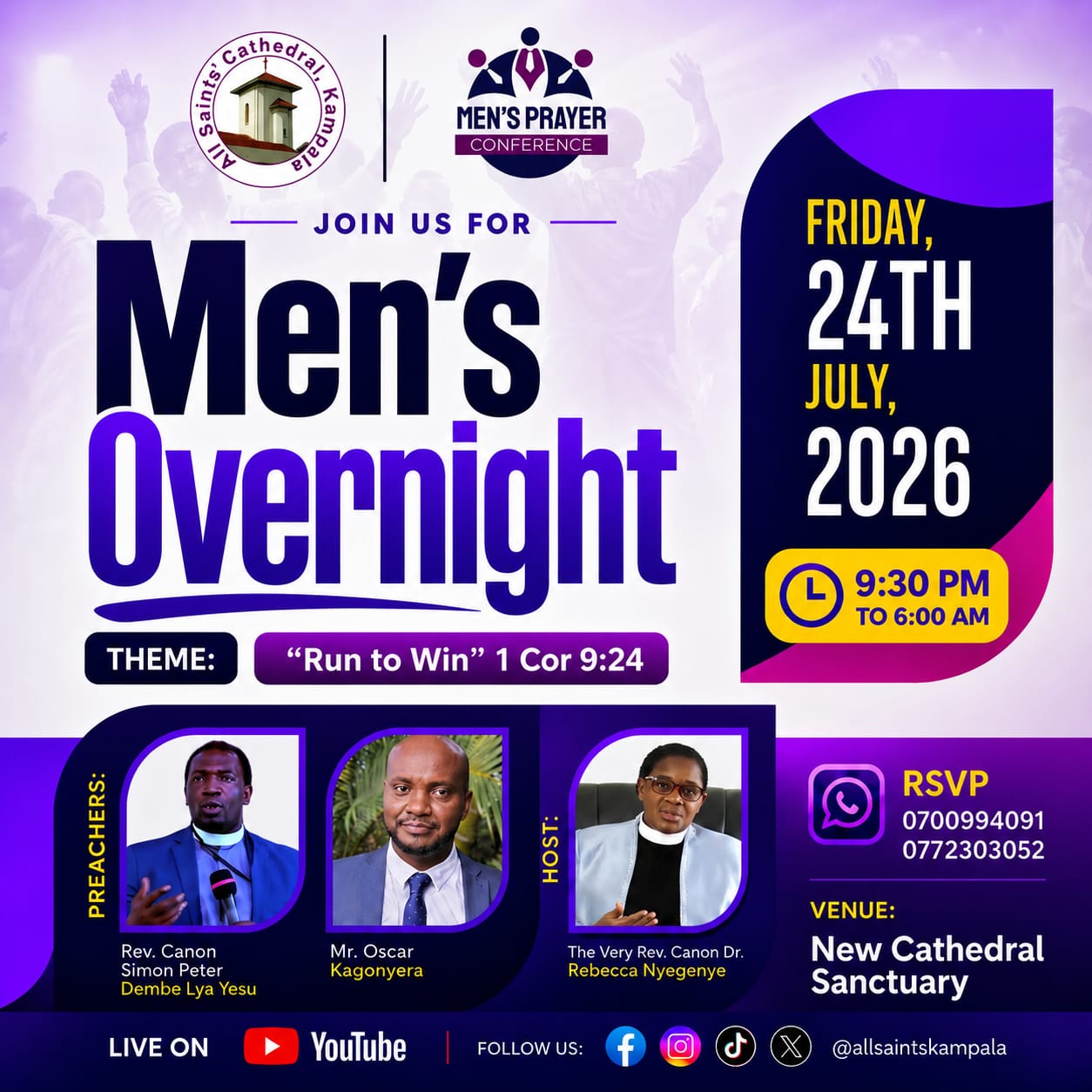 The Race Is On: Men’s Overnight Set for Friday, 24th July 2026