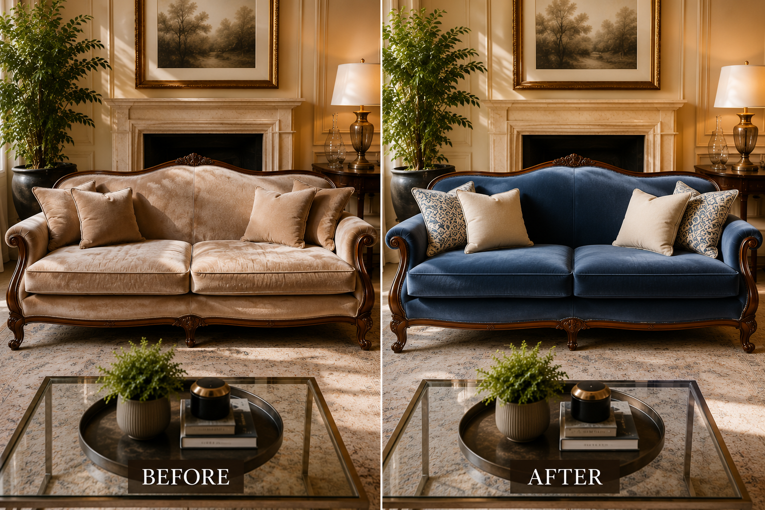 Sofa Upholstery technician at a customer's home in Ghaziabad
