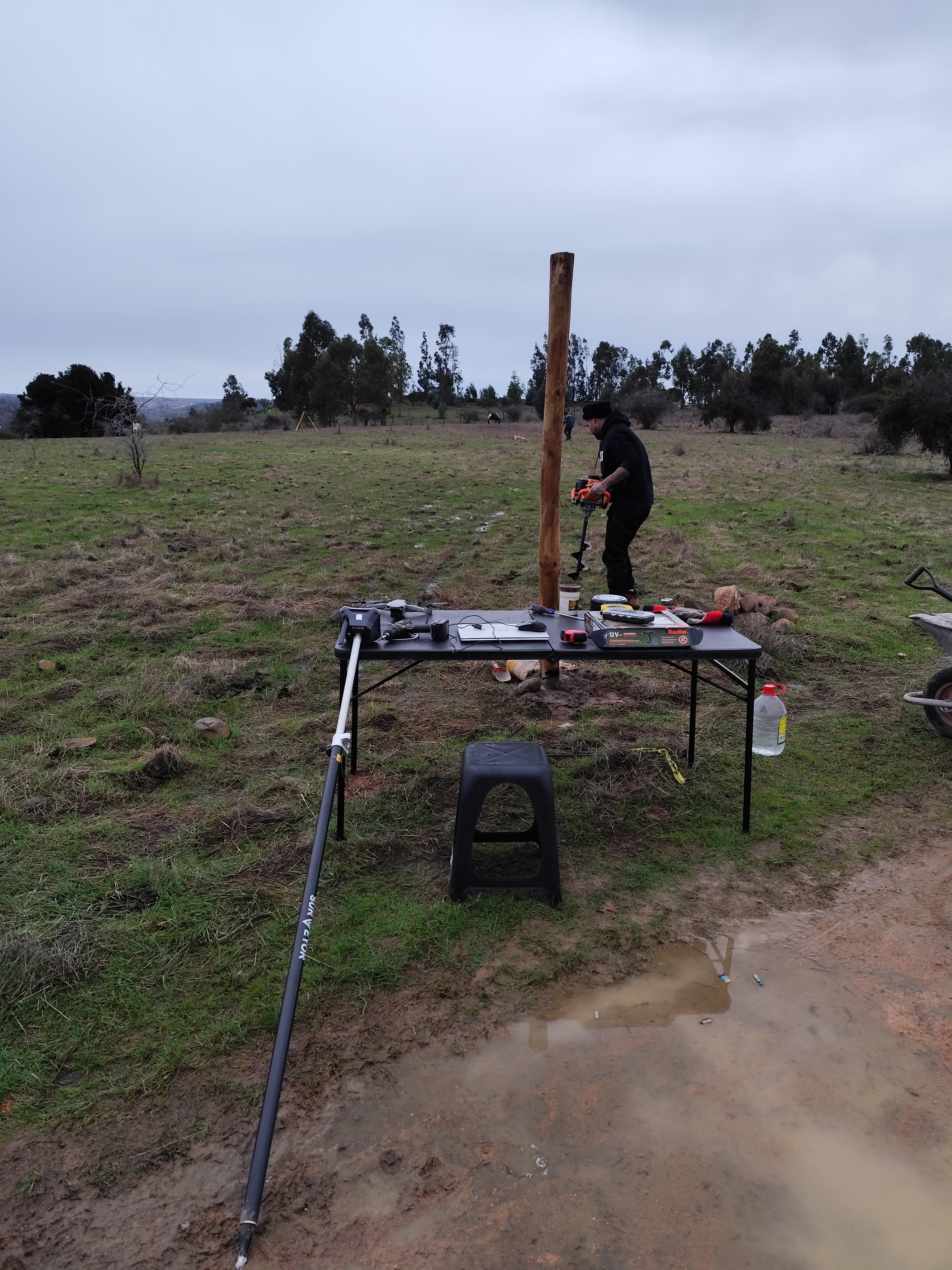 Rectificación deslinde predial Pangue Abajo Maule topografía