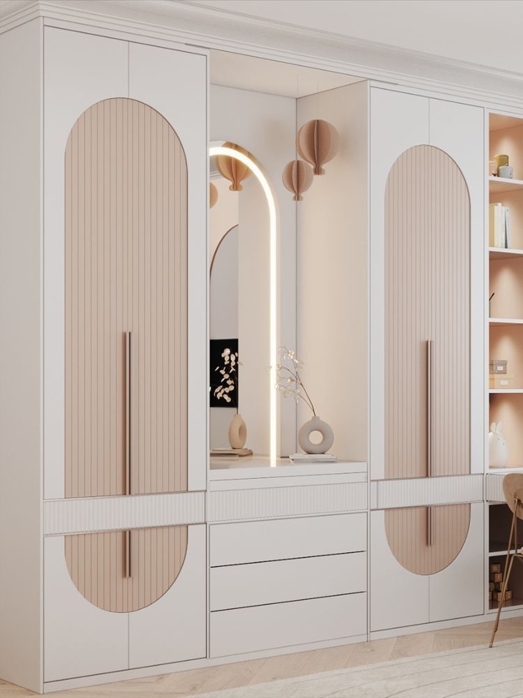 PU Shutters Wardrobe design 1