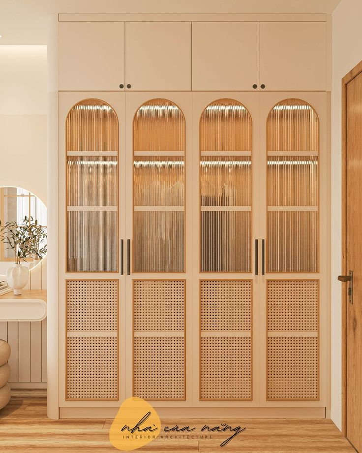 Rattan Shutters Wardrobe