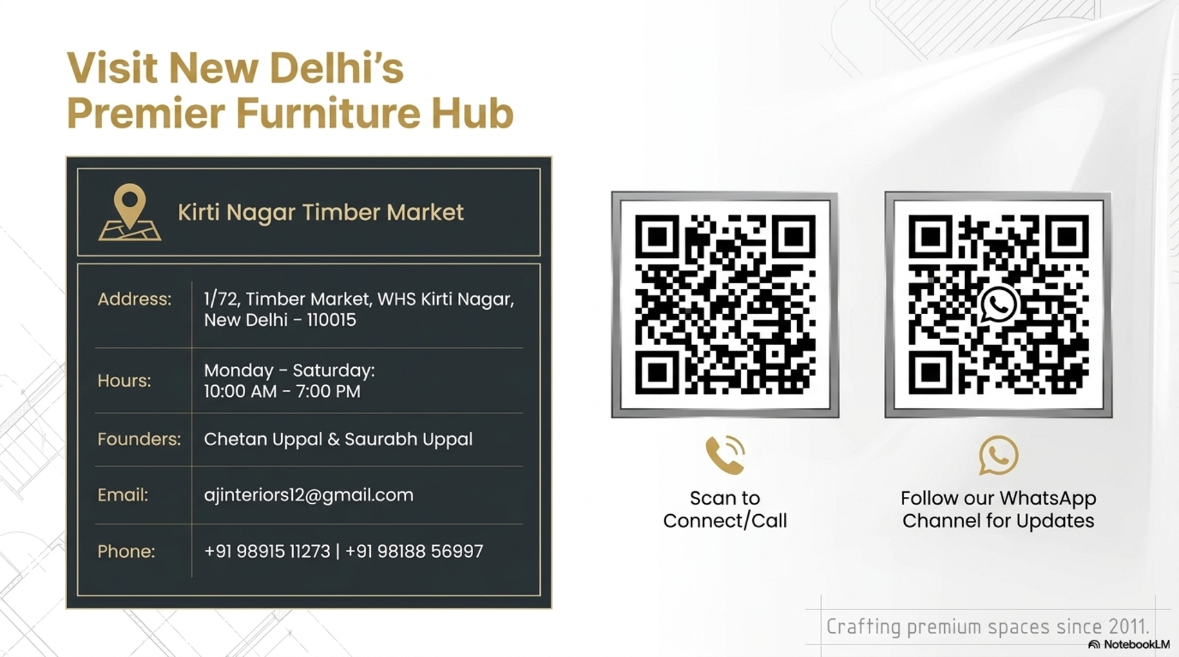 Visit New Delhi's Premier Furniture Hub