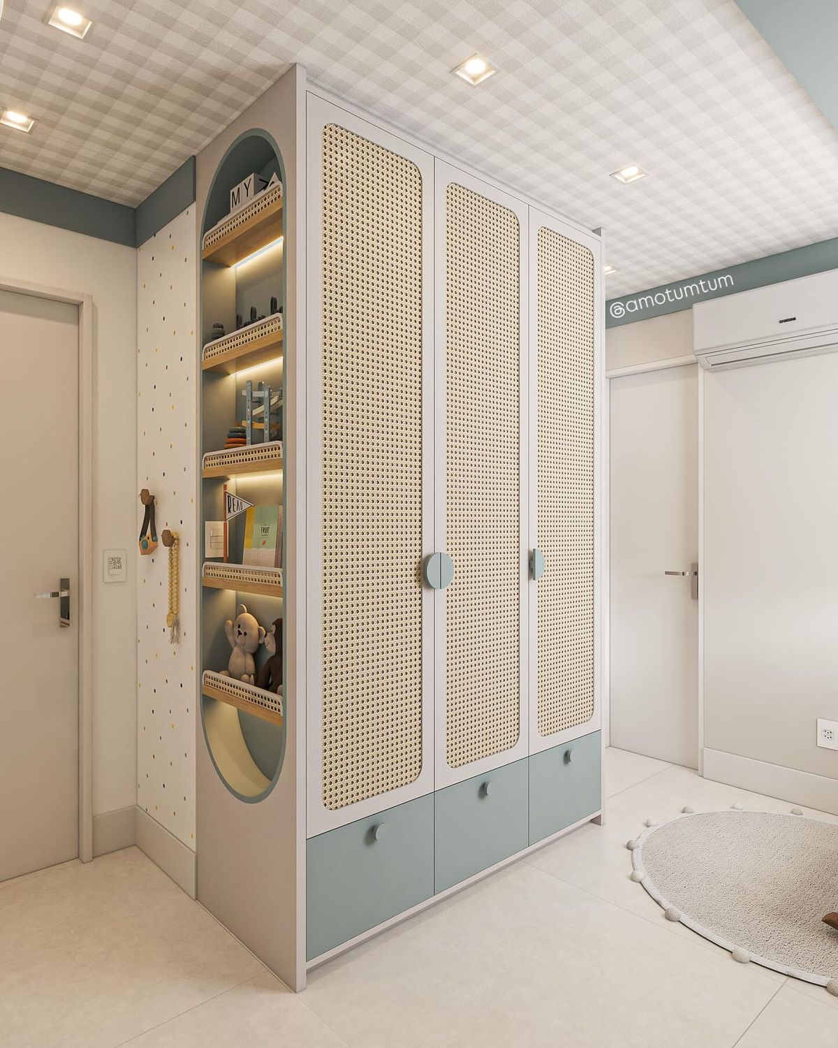 Rattan Shutters Wardrobe