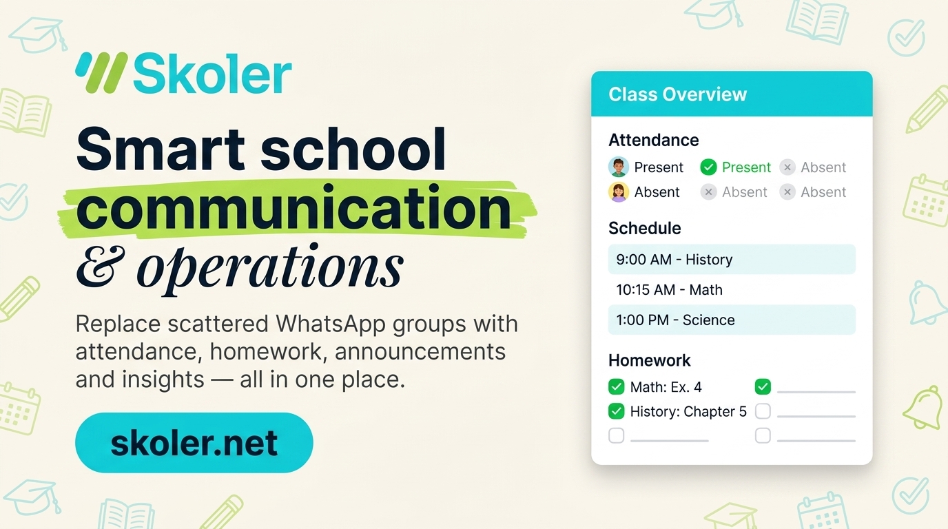 Skoler — Smart School Communication & Operations Platform