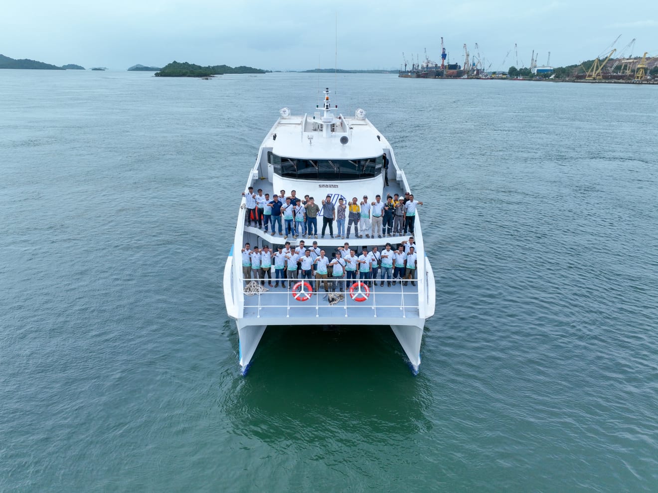 DGM team aboard Express Cantika
