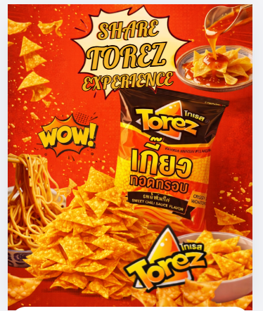 Torez wonton chips snack experience