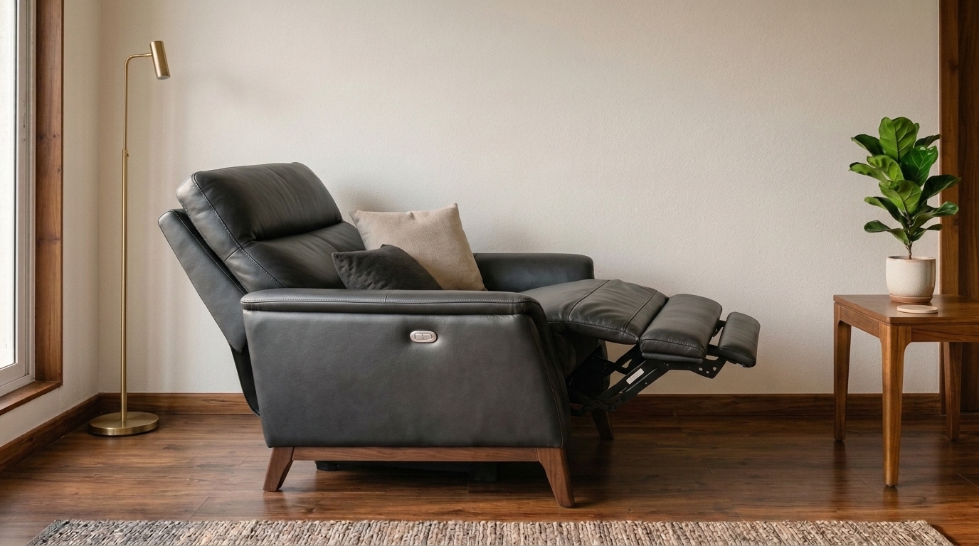 Recliner Repair technician at a customer's home in East Delhi