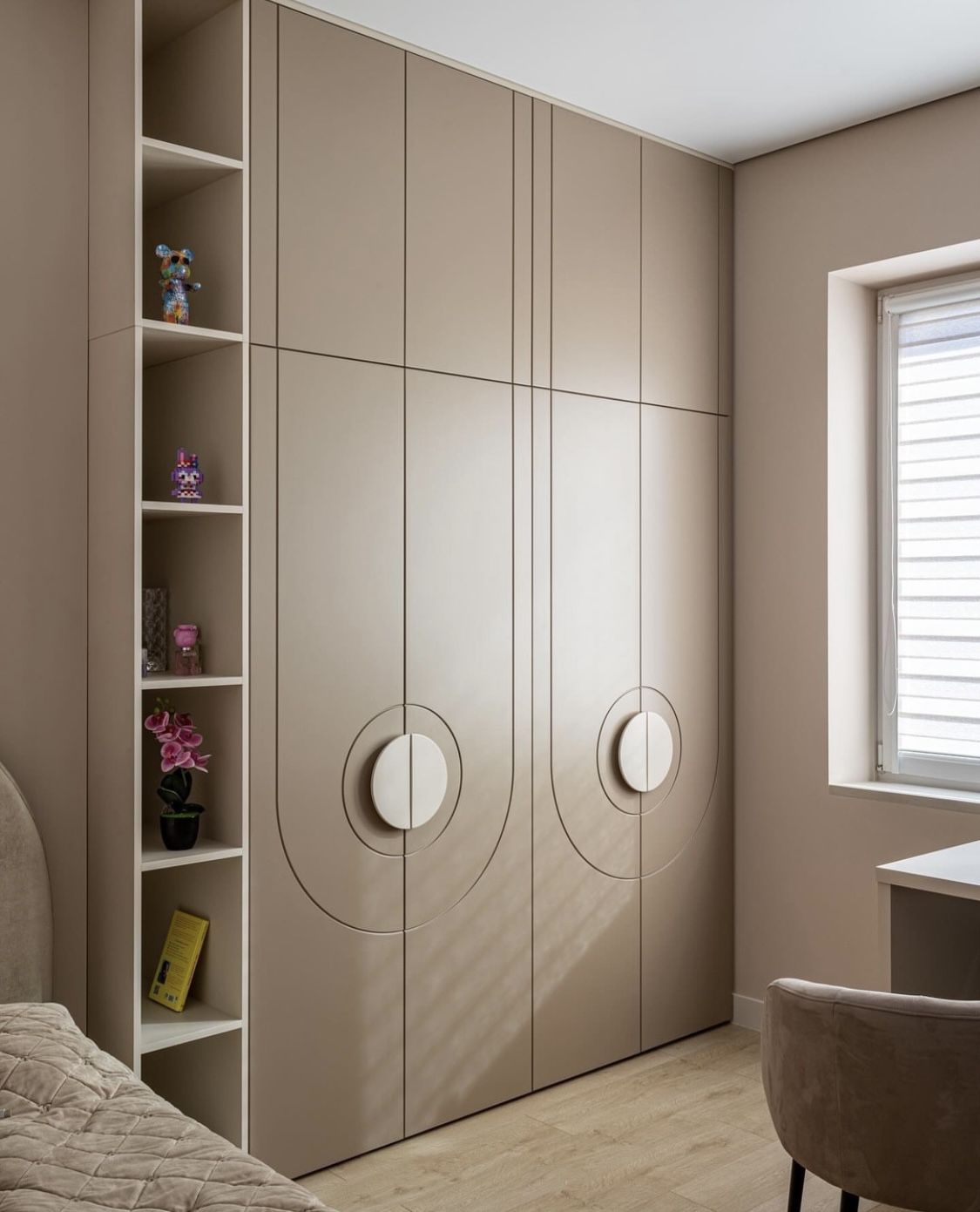 PU Shutters Wardrobe design 3