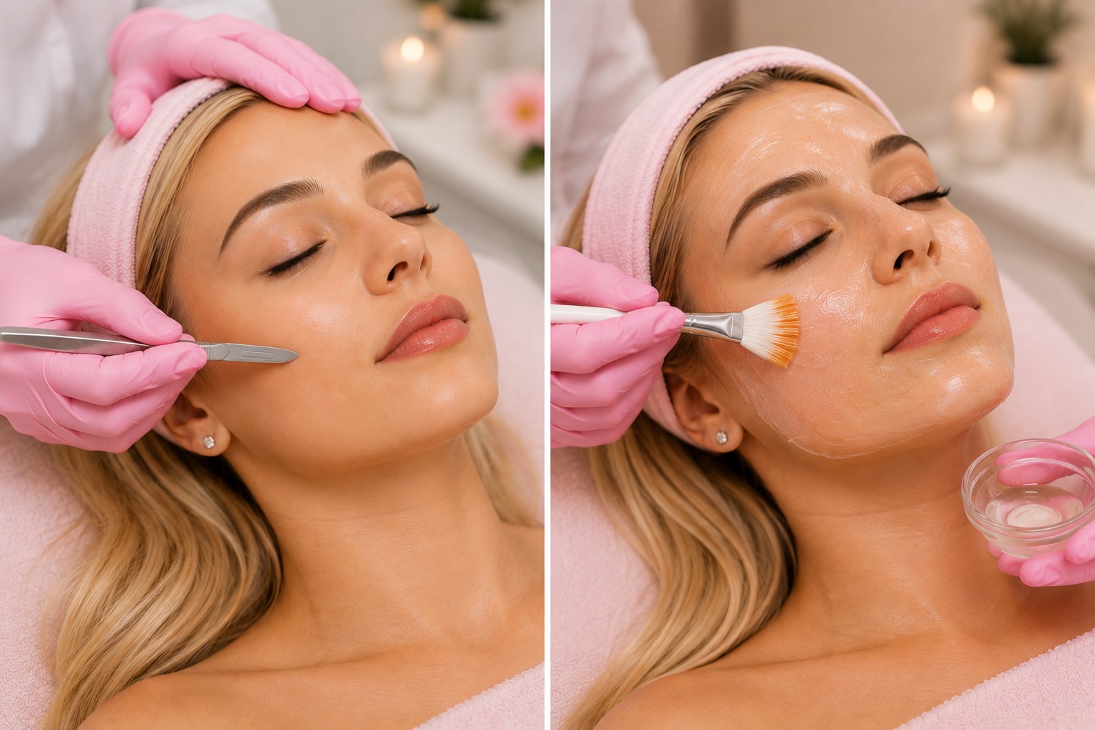 Dermaplaning + Peel treatment at Anahiz Aesthetics MedSpa, Clermont FL