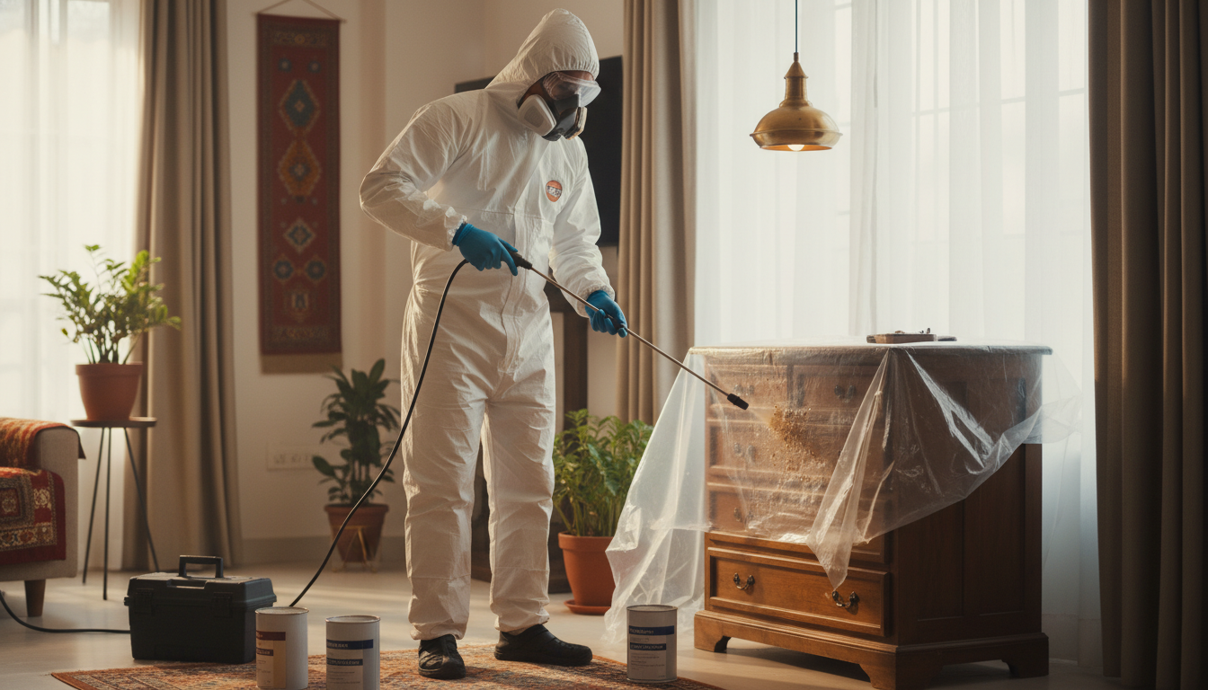 termite treatment and wood damage repair cost in Delhi NCR