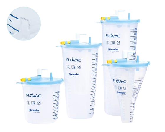 Canistră FLOVAC din polipropilenă transparentă