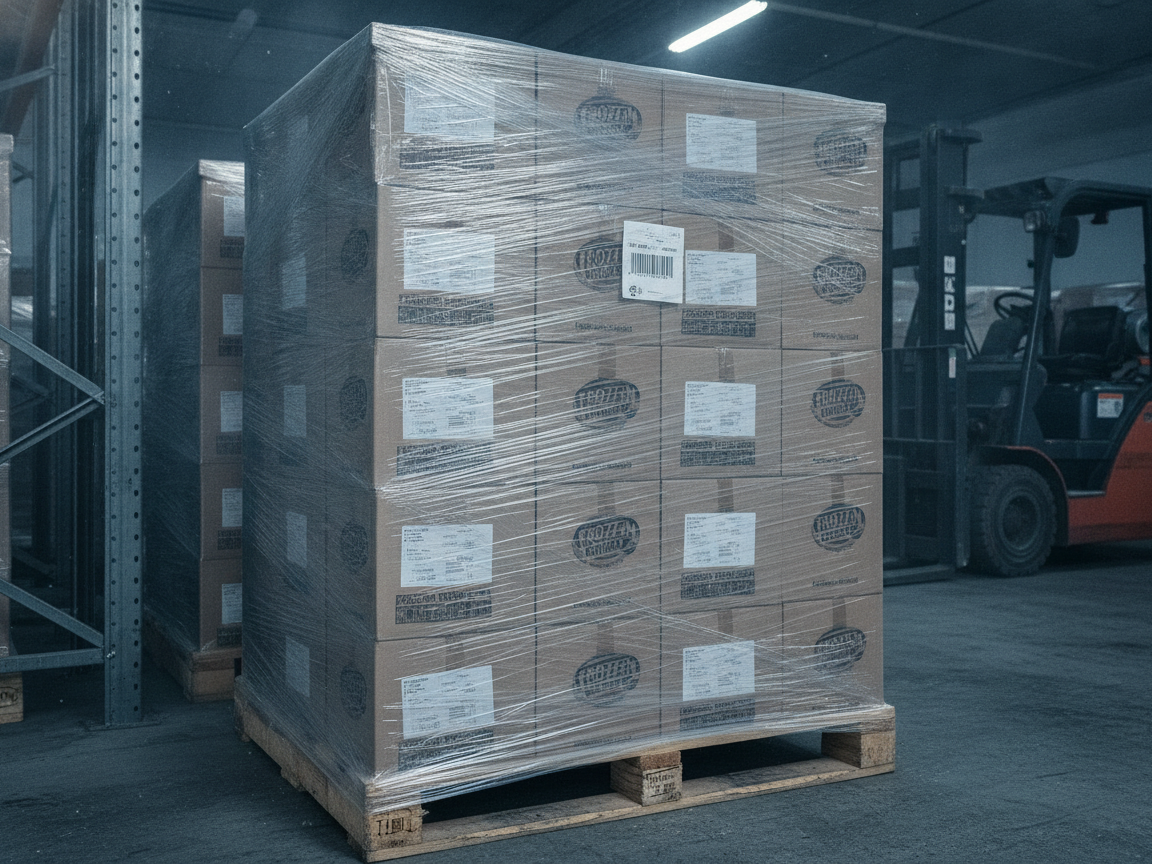 Palletised cartons
