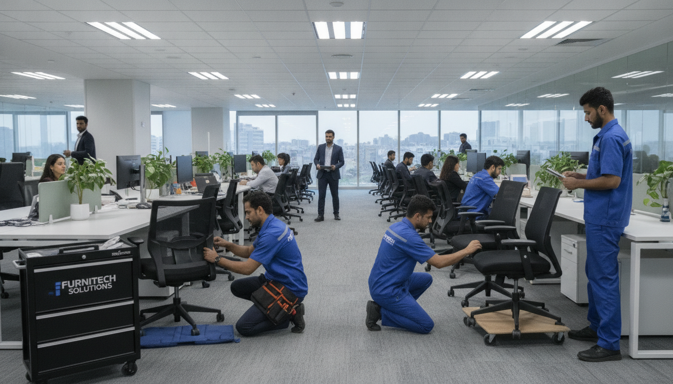 Office chair repair service in NSEZ Noida — on-site corporate chair repair