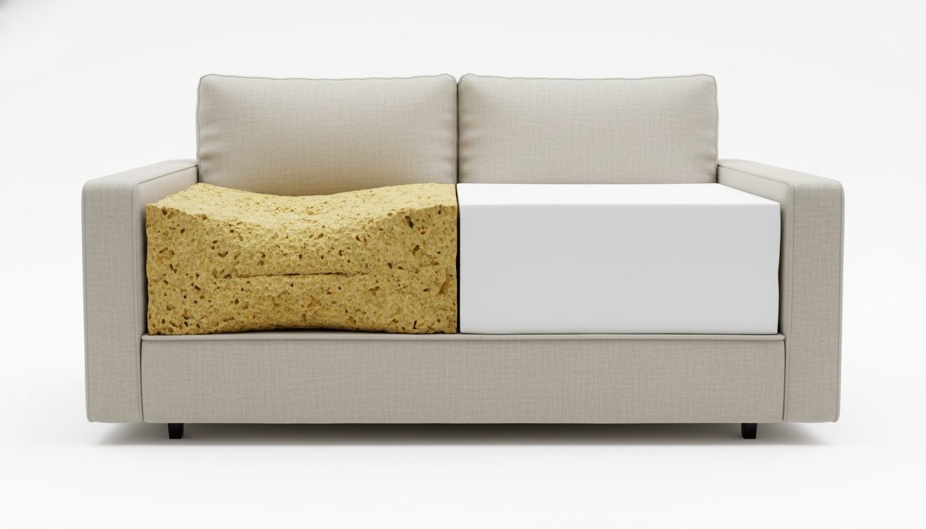 best sofa foam types for hot and humid Delhi climate